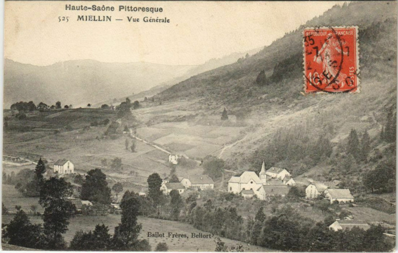 Carte postale ancienne Miellin Vue générale