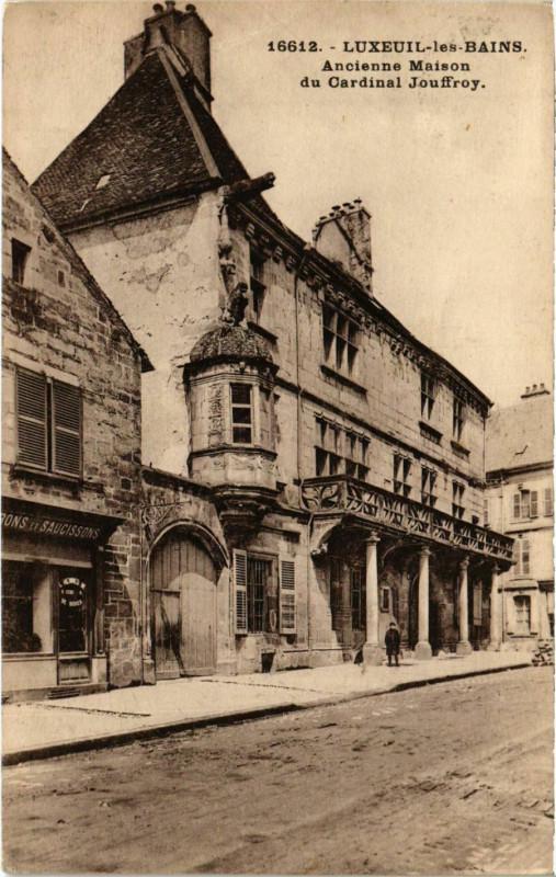 Carte postale ancienne Luxeuil les Bains,Ancienne Maison à Luxeuil-les-Bains