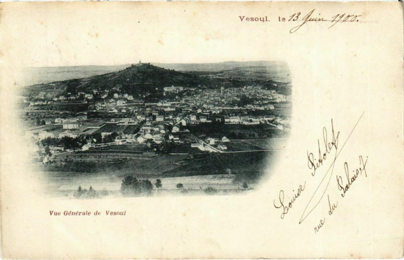 Carte postale ancienne Vesoul Vue Generale à Vesoul