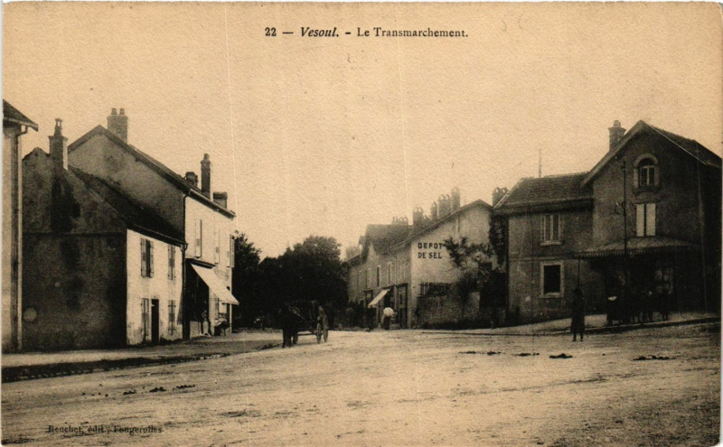 Carte postale ancienne Vesoul - Le Transmarchement à Vesoul