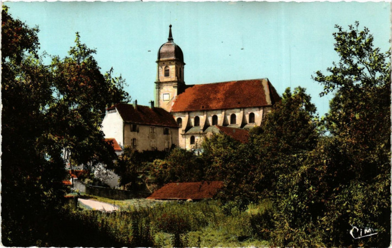 Carte postale ancienne Scey-sur-Saone - L'Eglise
