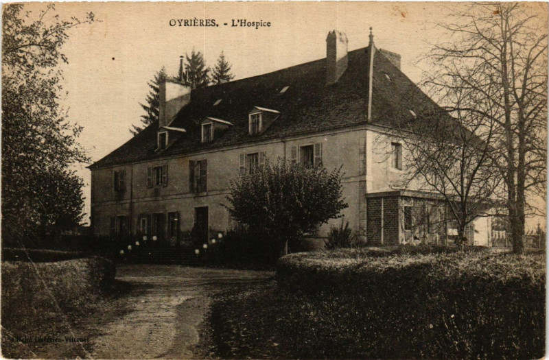 Carte postale ancienne Oyrées - L'Hospice