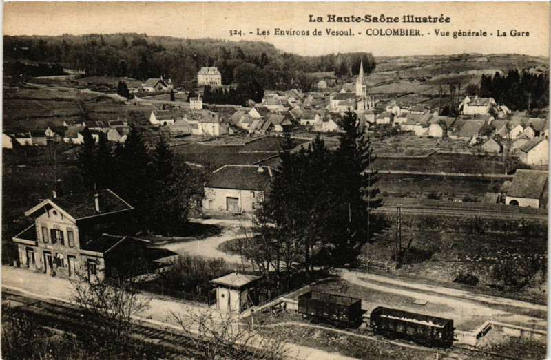 Carte postale ancienne Le Haute - Saone - Les Ravous de Vesoul - Colombier - Vue générale à Vesoul