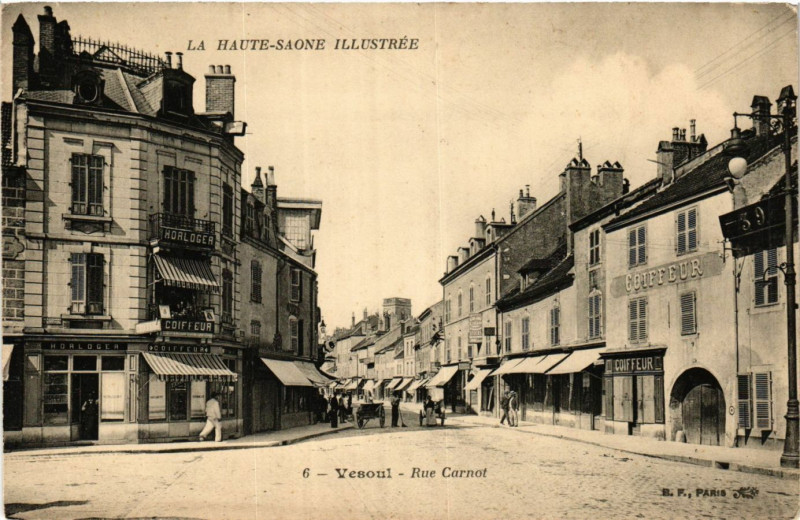 Carte postale ancienne La Haute-Saone Illustrée - Versoul - Rue Carnot