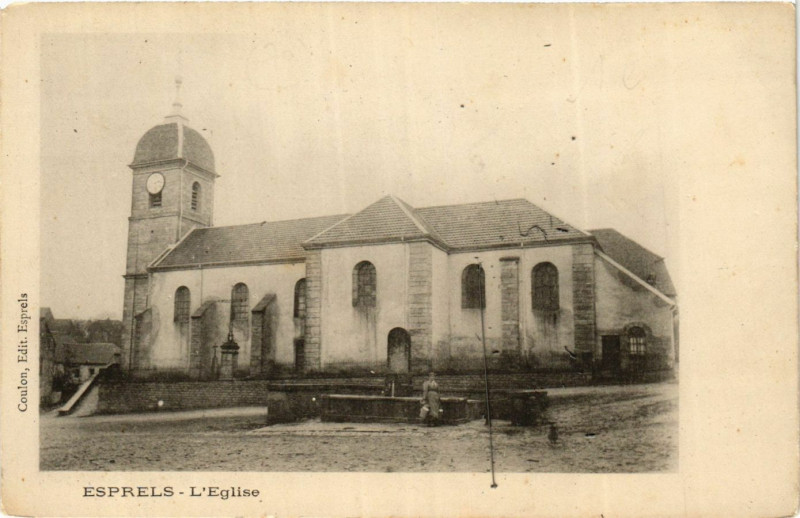Carte postale ancienne Esprels - L'Eglise l à Esprels