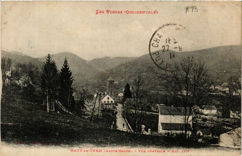 Carte postale ancienne Ad. Welck Haut-du-Them Vue générale
