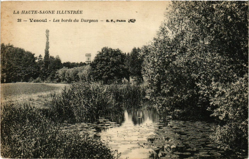 Carte postale ancienne Vesoul - Les Bords du Durgeon à Vesoul
