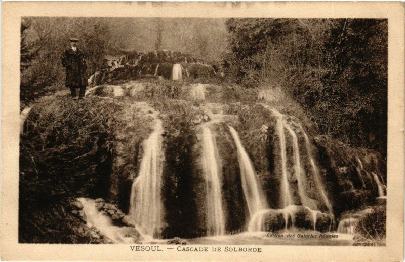 Carte postale ancienne Vesoul - Cascade de Solborde à Vesoul