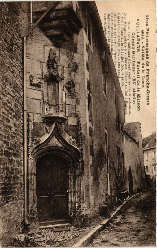 Carte postale ancienne Vuillafans - Portail de la Maison