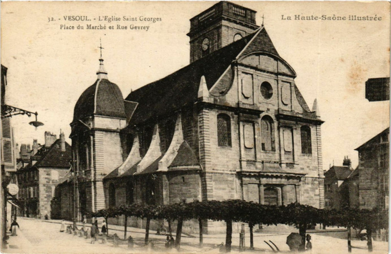Carte postale ancienne Vesoul - L'Eglise Saint-Georges à Vesoul
