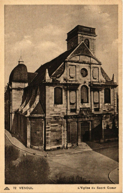 Carte postale ancienne Vesoul - L'Eglise du Sacre Coeur à Vesoul