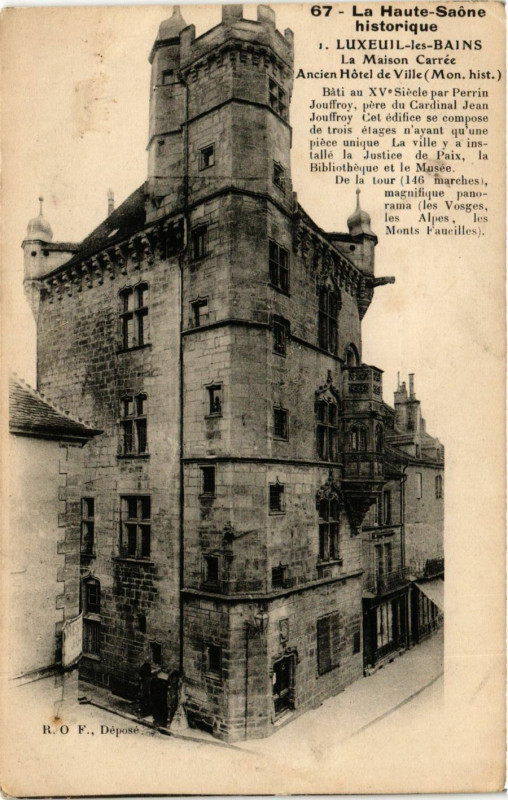Carte postale ancienne Luxeuil-les-BAINSl - La Maison Carrée - Ancine Hotel de Ville à Luxeuil-les-Bains
