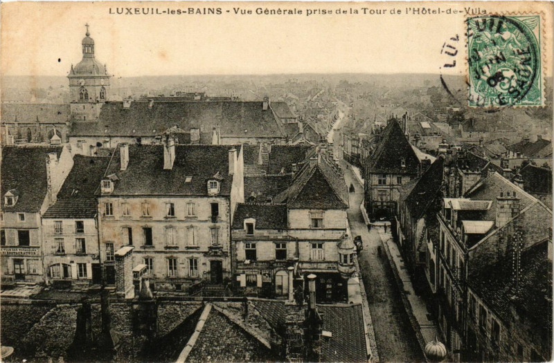 Carte postale ancienne Luxeuil-les-Bains Vue générale à Luxeuil-les-Bains