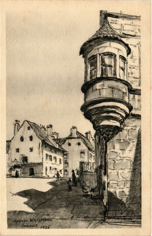 Carte postale ancienne Luxeuil - Town Scene