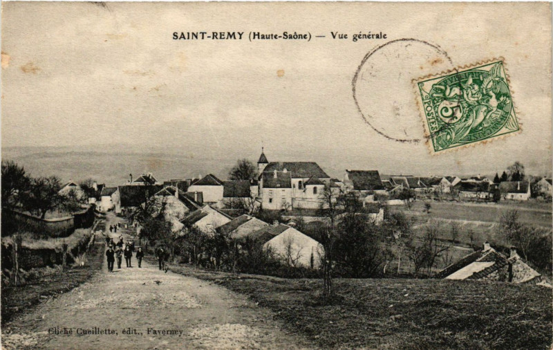 Carte postale ancienne Saint-Remy (Haute-Saone) - Vue générale