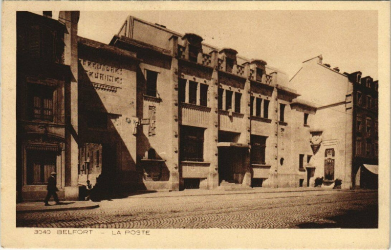 Carte postale ancienne Belfort - La Poste à Belfort