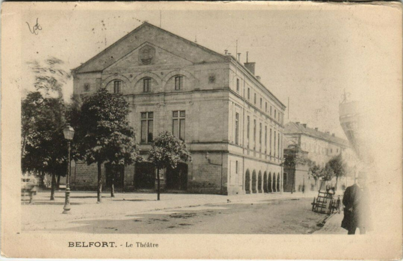 Carte postale ancienne Belfort - Le Theatre à Belfort