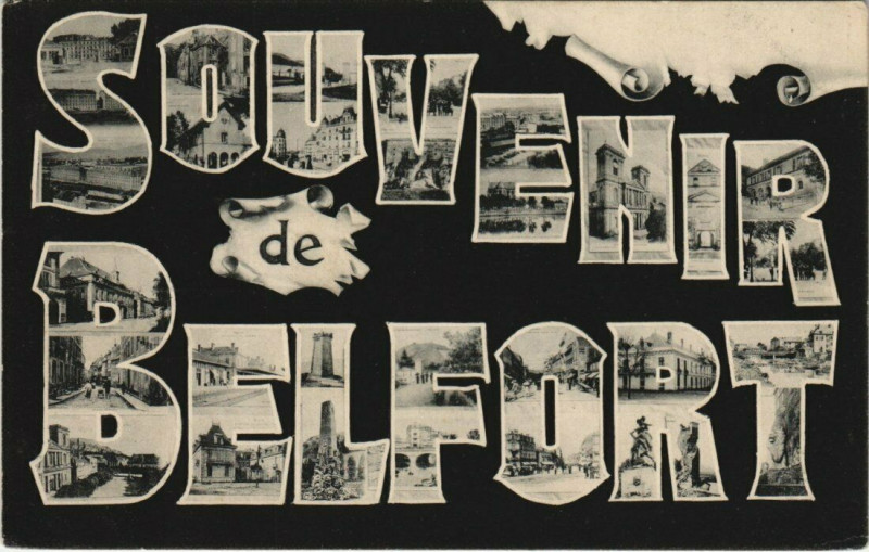 Carte postale ancienne Souvenir de Belfort à Belfort