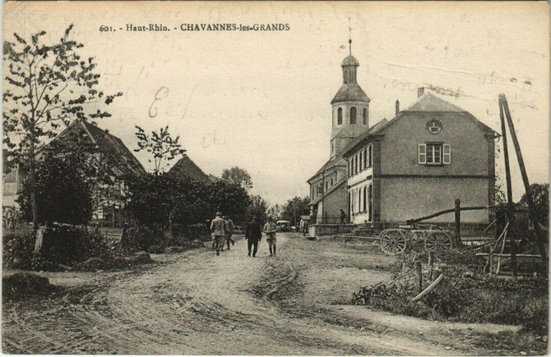 Carte postale ancienne Haut-Rhin - Chavannes-les-Grands à Chavannes-les-Grands