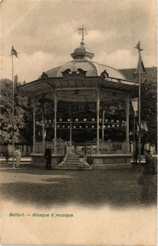 Carte postale ancienne Belfort (Territoire) - La Roseraire à Belfort