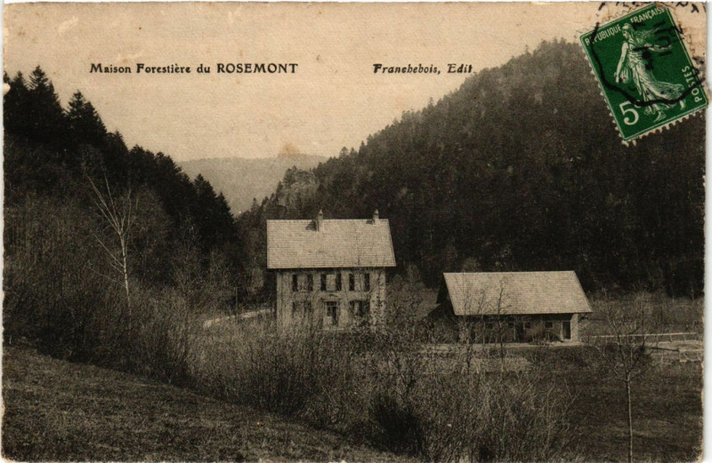Carte postale ancienne Maison Forestiere du Rosemont