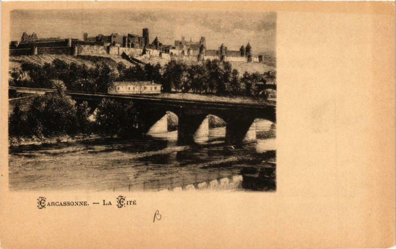 Carte postale ancienne Carcassonne La Cite à Carcassonne