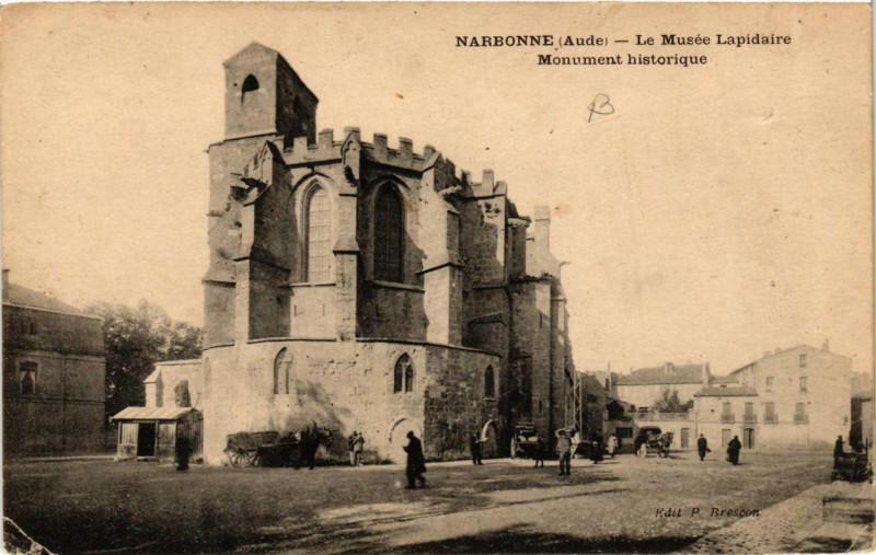 Carte postale ancienne Narbonne Le Musée Lapidaire à Narbonne