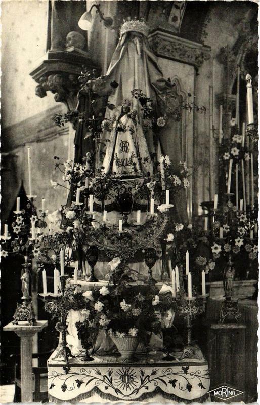Carte postale ancienne Fleury-d'Aude Notre-Dame de Liesse à Fleury