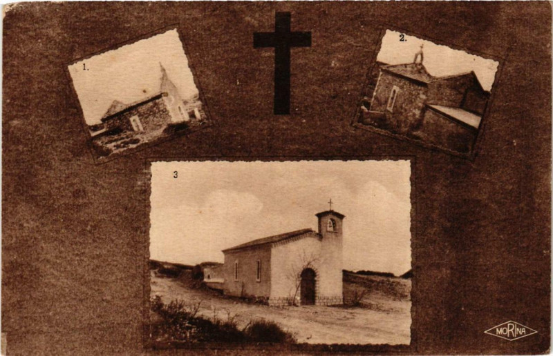 Carte postale ancienne Saint-Pierre-de-la-Mer La Chapelle apres la demolition