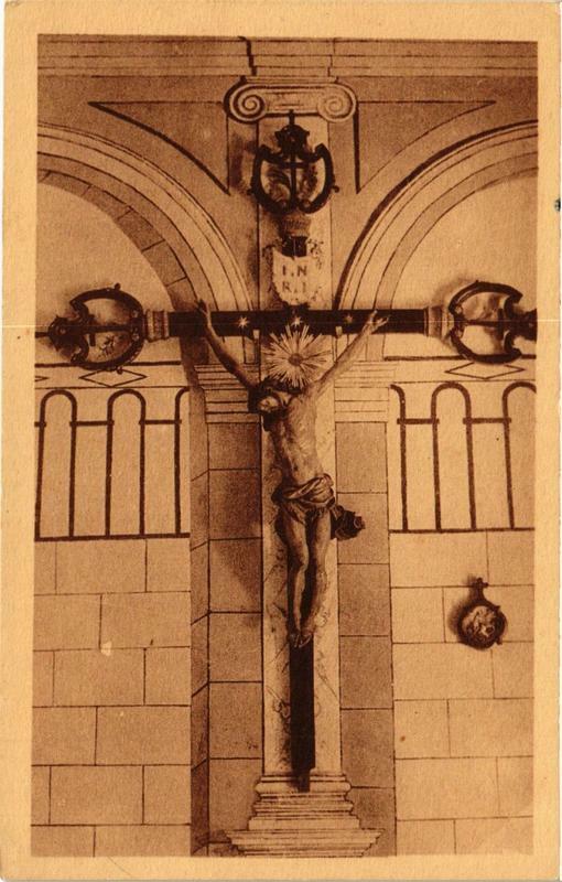 Carte postale ancienne Le Magnifique Christ en Bois de la Chapelle de Notre-Dame