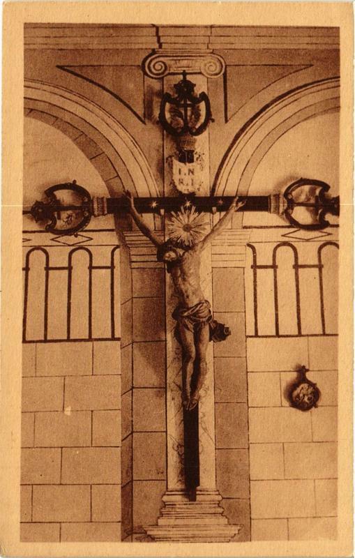Carte postale ancienne Le Magnifique Christ en Bois de la Chapelle de Notre-Dame