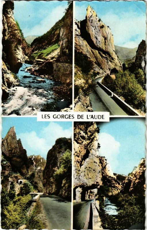 Carte postale ancienne Les Gorges de l'Aude France