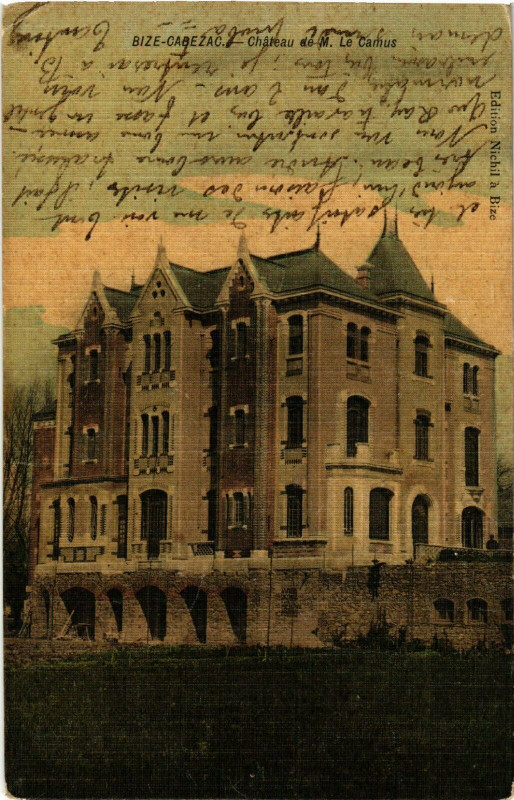 Carte postale ancienne Bize-Cabezac Chateau de M.Le Camus France