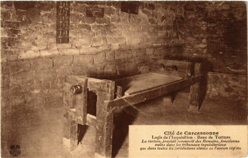 Carte postale ancienne Carcassonne Logis de l'Inquisition France à Carcassonne