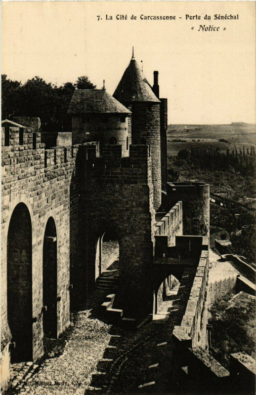 Carte postale ancienne Carcassonne Porte du Senechal France à Carcassonne