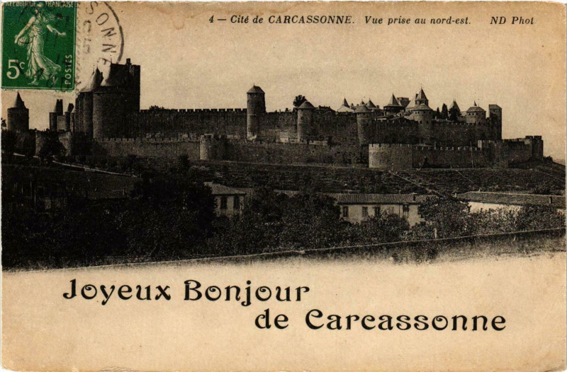 Carte postale ancienne Carcassonne- France à Carcassonne