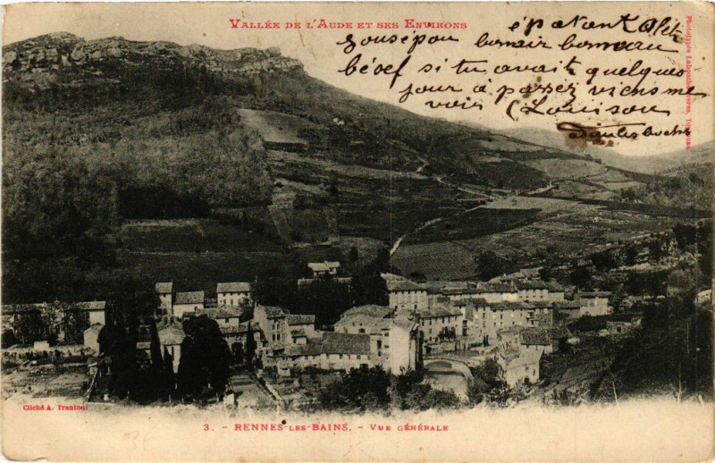 Carte postale ancienne Vallée de l'Aude et ses Environs