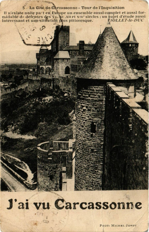 Carte postale ancienne J'ai vu Carcassonne à Carcassonne