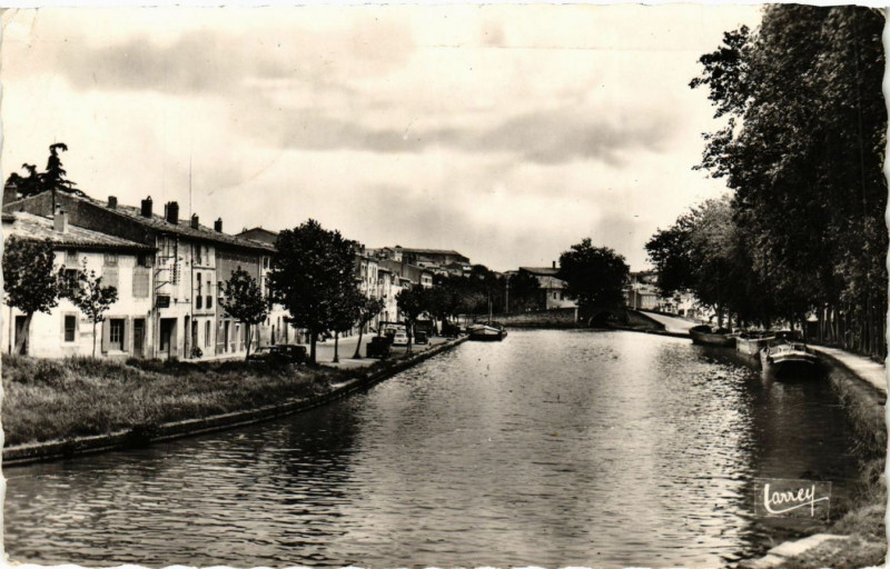 Carte postale ancienne Castéenaudary (Aude) - Le Petit Bassin
