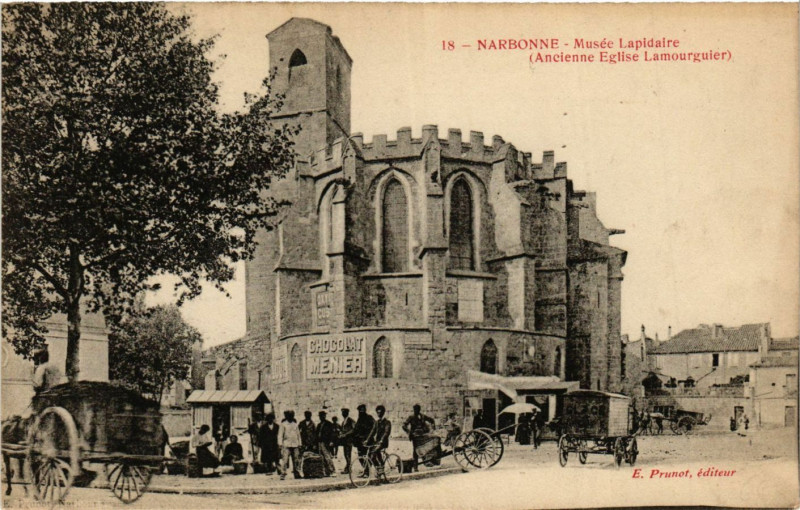 Carte postale ancienne Narbonne - Musée Lapidaire - (Ancienne Eglise Lamourguier) à Narbonne