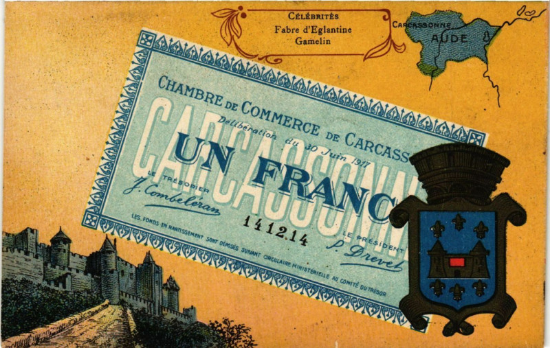 Carte postale ancienne Célébrités Fabre d'Eglantie Gamelin