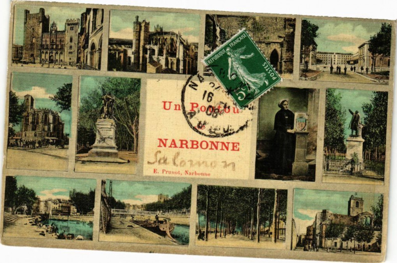Carte postale ancienne Un Poutou de Narbonne à Narbonne