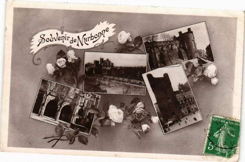 Carte postale ancienne Souvenir de Narbonne à Narbonne