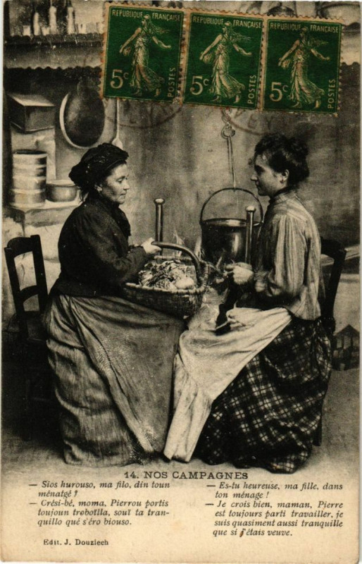 Carte postale ancienne Nos Campagnes