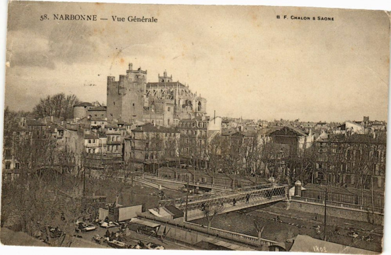 Carte postale ancienne Narbonne-Vue Générale à Narbonne