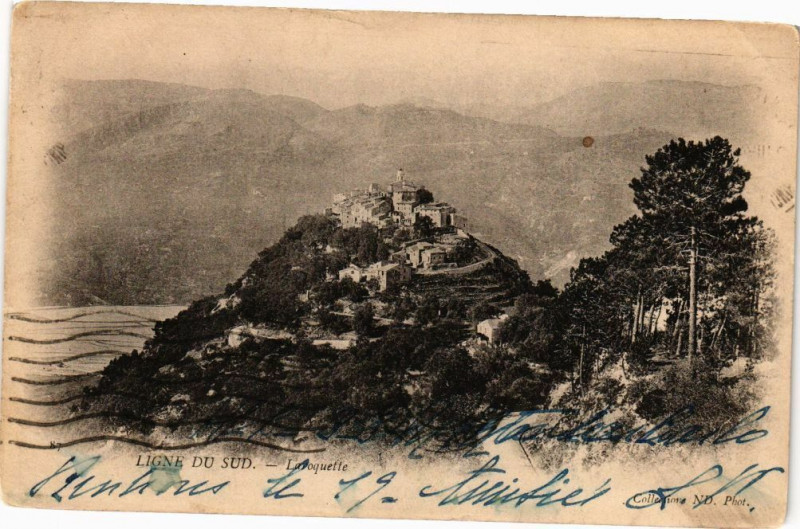 Carte postale ancienne Ligne du Sud-Laroquette