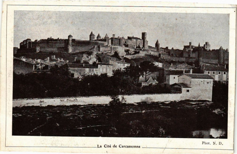 Carte postale ancienne La Cité de Carcassonne à Carcassonne