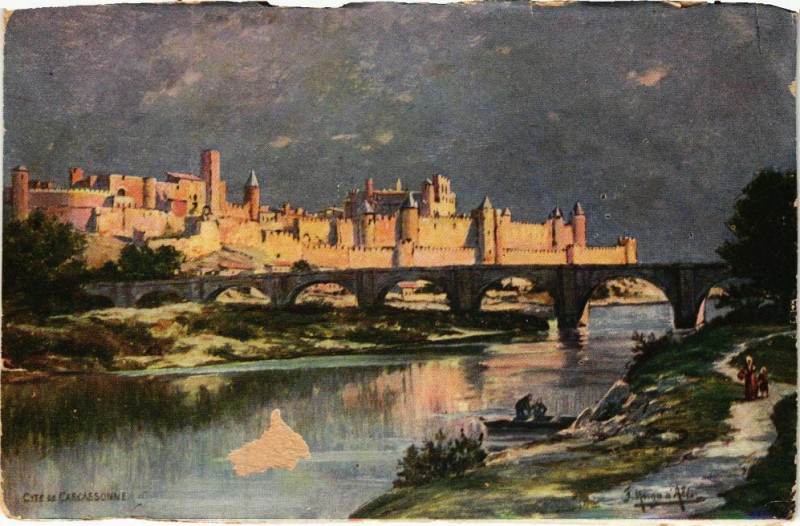 Carte postale ancienne Cité de Carcassonne à Carcassonne