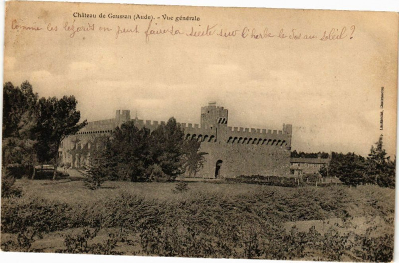 Carte postale ancienne Chateu de Gaussan-Vue générale