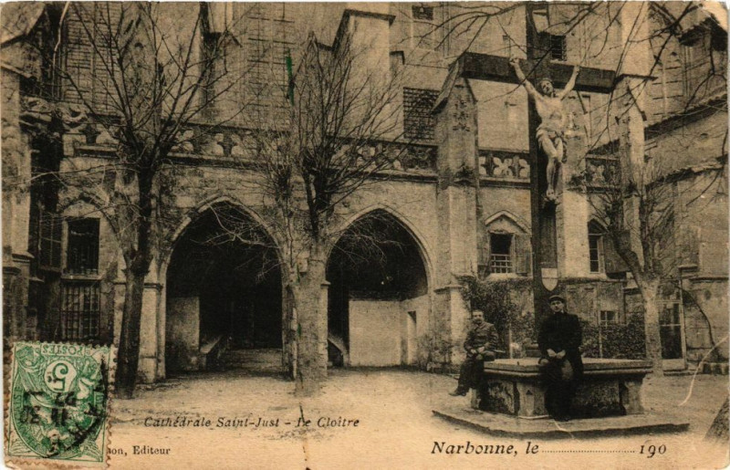 Carte postale ancienne Cathédrale Saint-Just-Le Cloitre